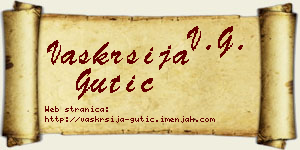 Vaskrsija Gutić vizit kartica